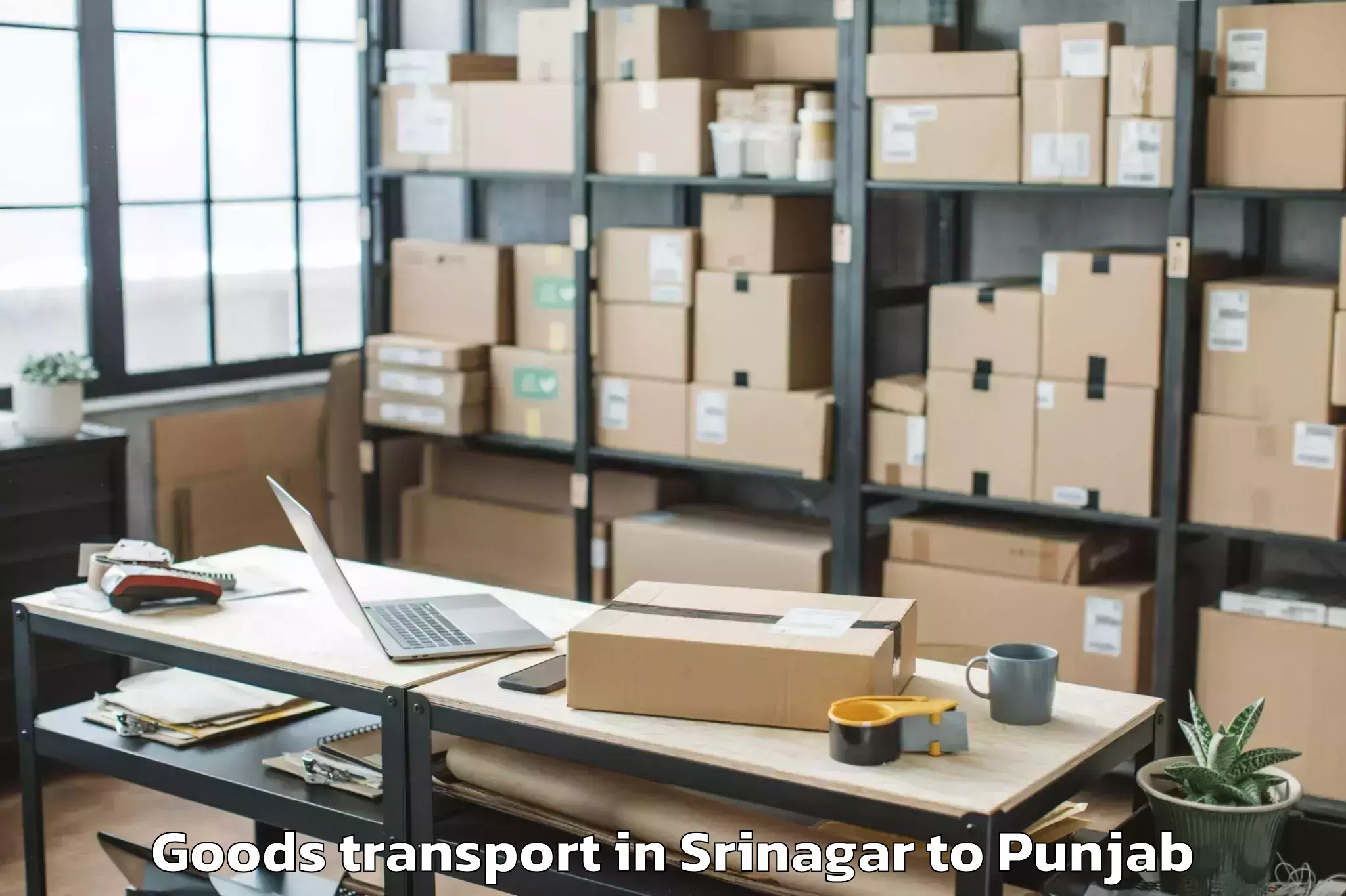 Quality Srinagar to Anandpur Sahib Goods Transport